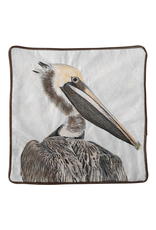 Tide Hill Pelican Embroidered Pillow Cover Tide Hill Pelican Embroidered Pillow Cover