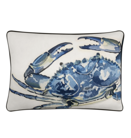 Tide | Hill Blue Crab Embroidered Pillow Cover