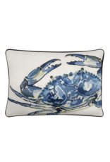 Tide | Hill Blue Crab Embroidered Pillow Cover With Pillow Insert