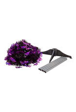Kurt Adler Lit Purple Black LED Collapsible Halloween Tree 5.5FT