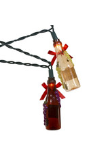 Kurt Adler Wine Bottles Novelty String Lights Set w 10 Wine Bottles