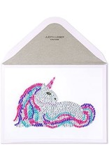PAPYRUS® Blank Card Gemmed Unicorn by Judith Leiber