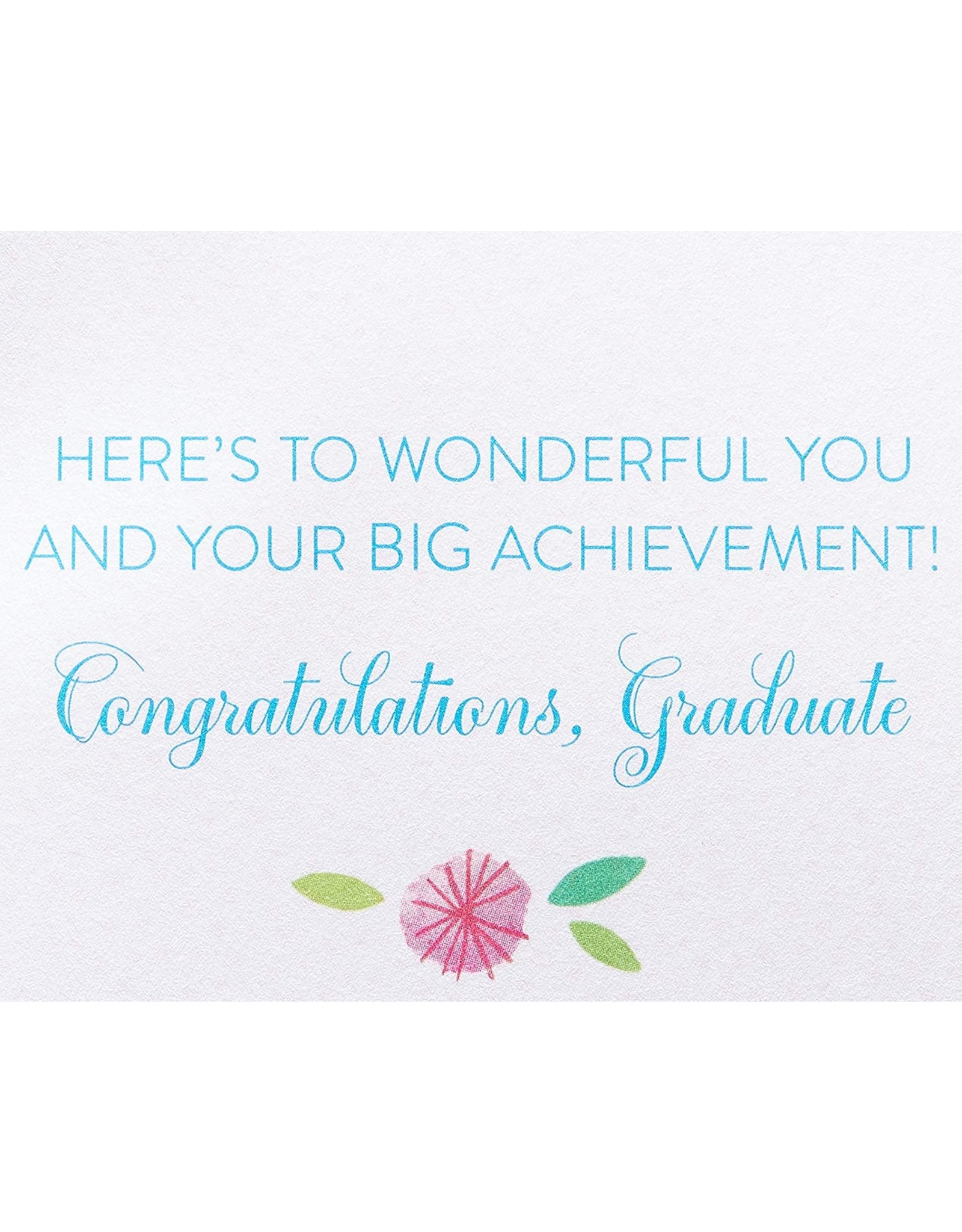 PAPYRUS® Graduation Card Girl With Flowers Big Achievement