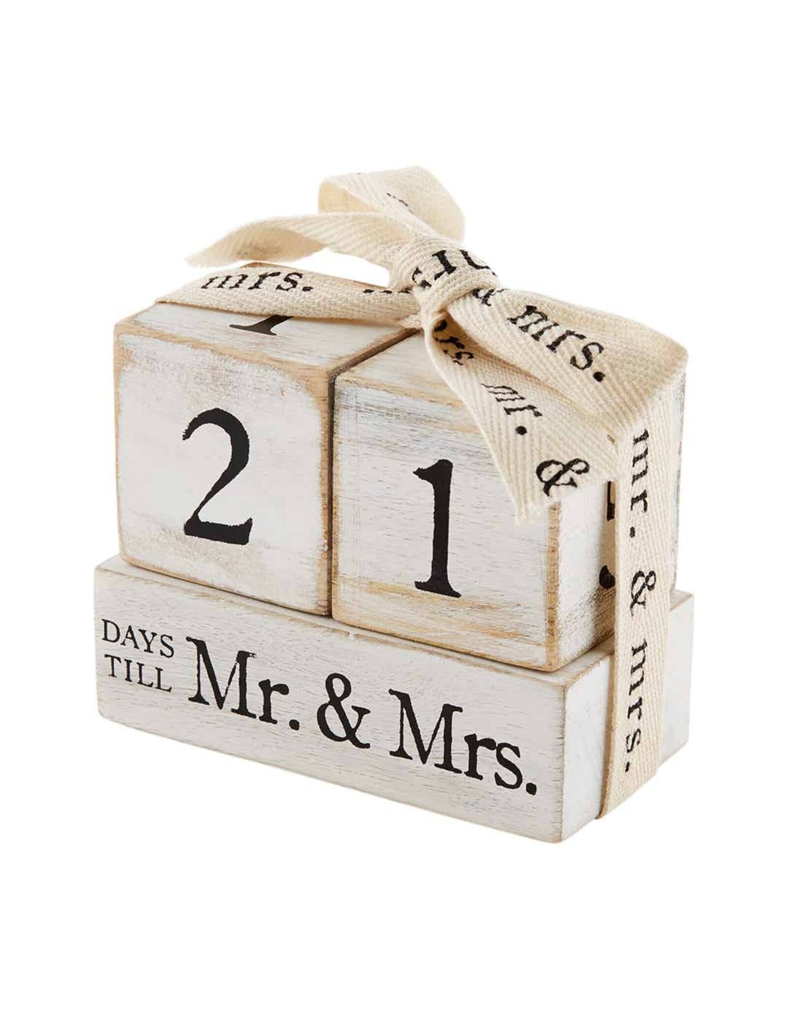 Mud Pie Mr And Mrs Wedding Countdown Block