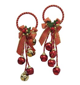 Kurt Adler Bell Cluster Door Hangers Set of 2 Assorted