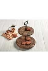 Mud Pie Distressed Wood Sentiment Tiered Server