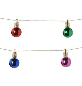 Darice Christmas Mini Garland w Shiny Bulbs Multi Colored 6.5ft