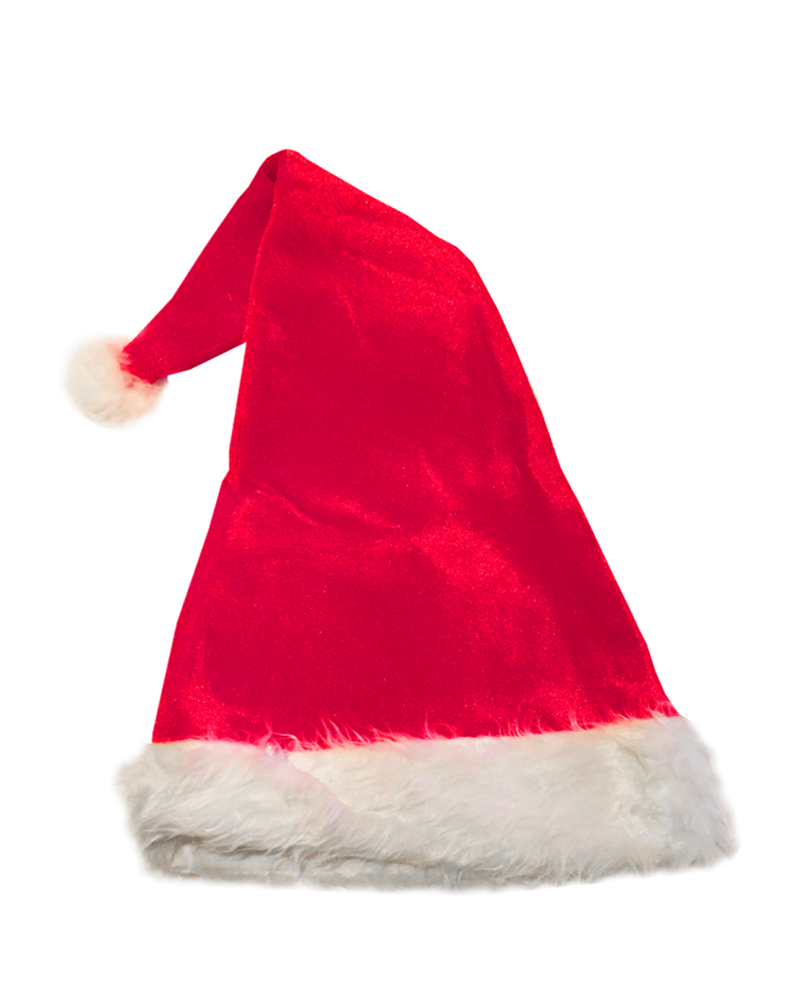 Darice Christmas Santa Hat Red w White Faux Fur Trim