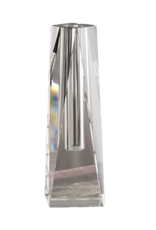 Diamond Crystal Glass Vase 6.25H x2Dia
