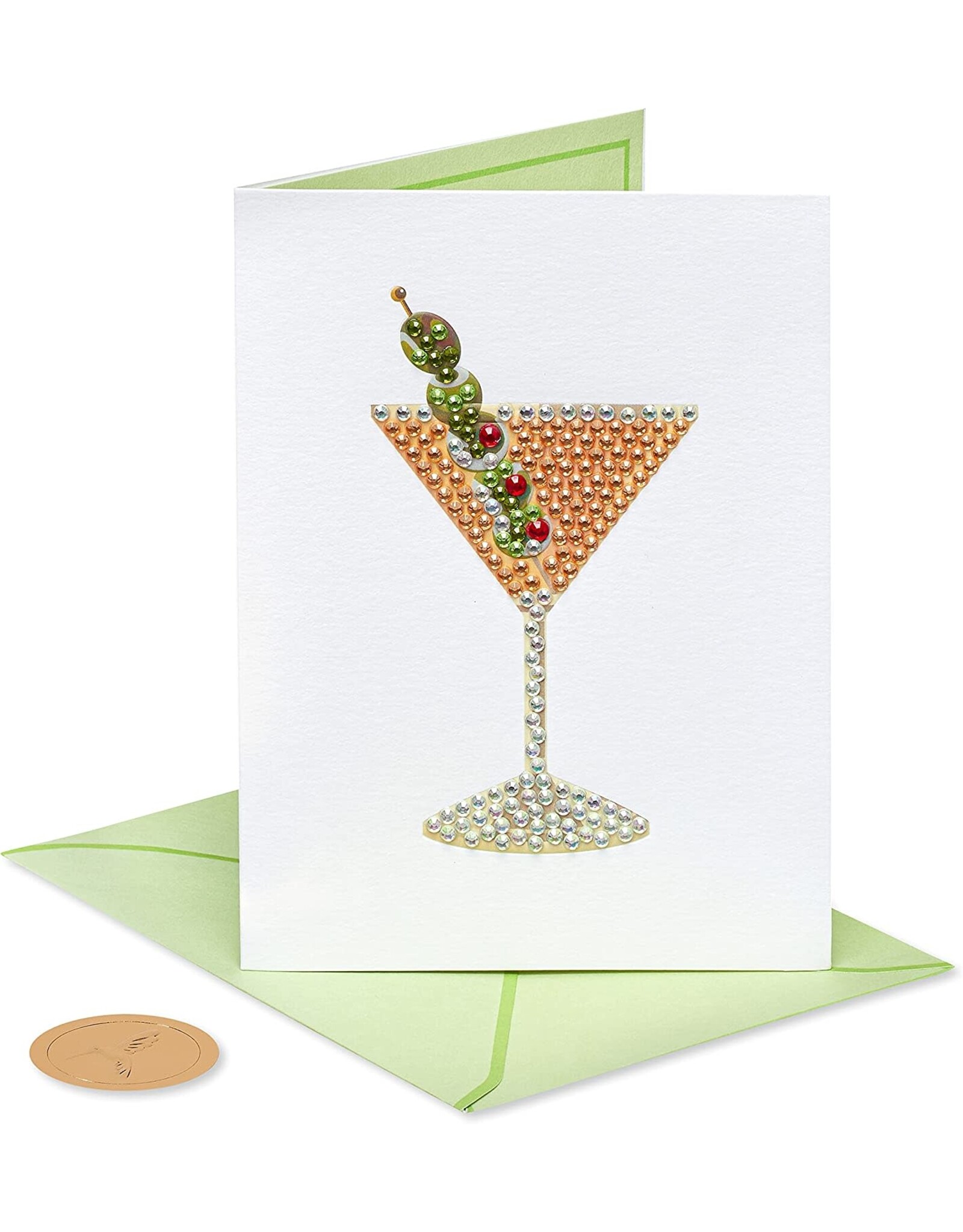 PAPYRUS® Birthday Card Gemmed Martini | Judith Leiber