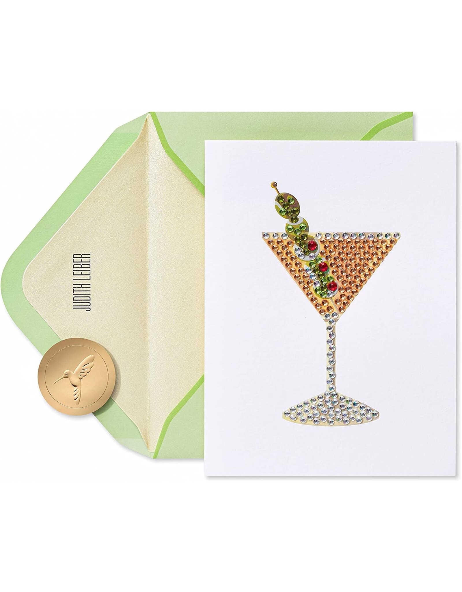 PAPYRUS® Birthday Card Gemmed Martini | Judith Leiber