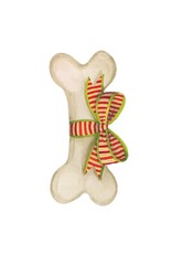 Caspari Ornament Gift Tags 4pk Die-Cut Dog Bone And Bow