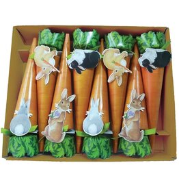 Caspari Celebration Crackers 8pk Easter Bunnies And Carrots