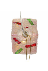 Kurt Adler Illuminated Gems USB LED Lighted Gingerbread House Ornament