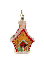 Kurt Adler Illuminated Gems USB LED Lighted Gingerbread House Ornament