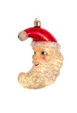 Kurt Adler Illuminated Gems USB LED Lighted Santa Moon Ornament