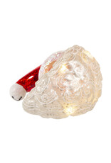 Kurt Adler Illuminated Gems USB LED Lighted Santa Moon Ornament