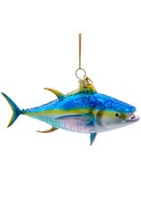 Kurt Adler Nobel Gems Yellowfin Tuna Glass Ornament