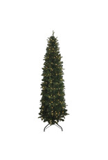 Kurt Adler 7 FT Pre-Lit WW LED Studio Spruce Tree Flat Thin Tree