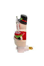 Kurt Adler Ceramic Snowman With Bubble Light Night Light