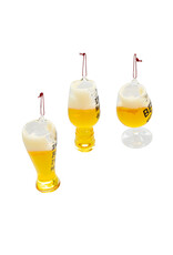 Kurt Adler Glass Beer Glass With Sayings 3 Assorted
