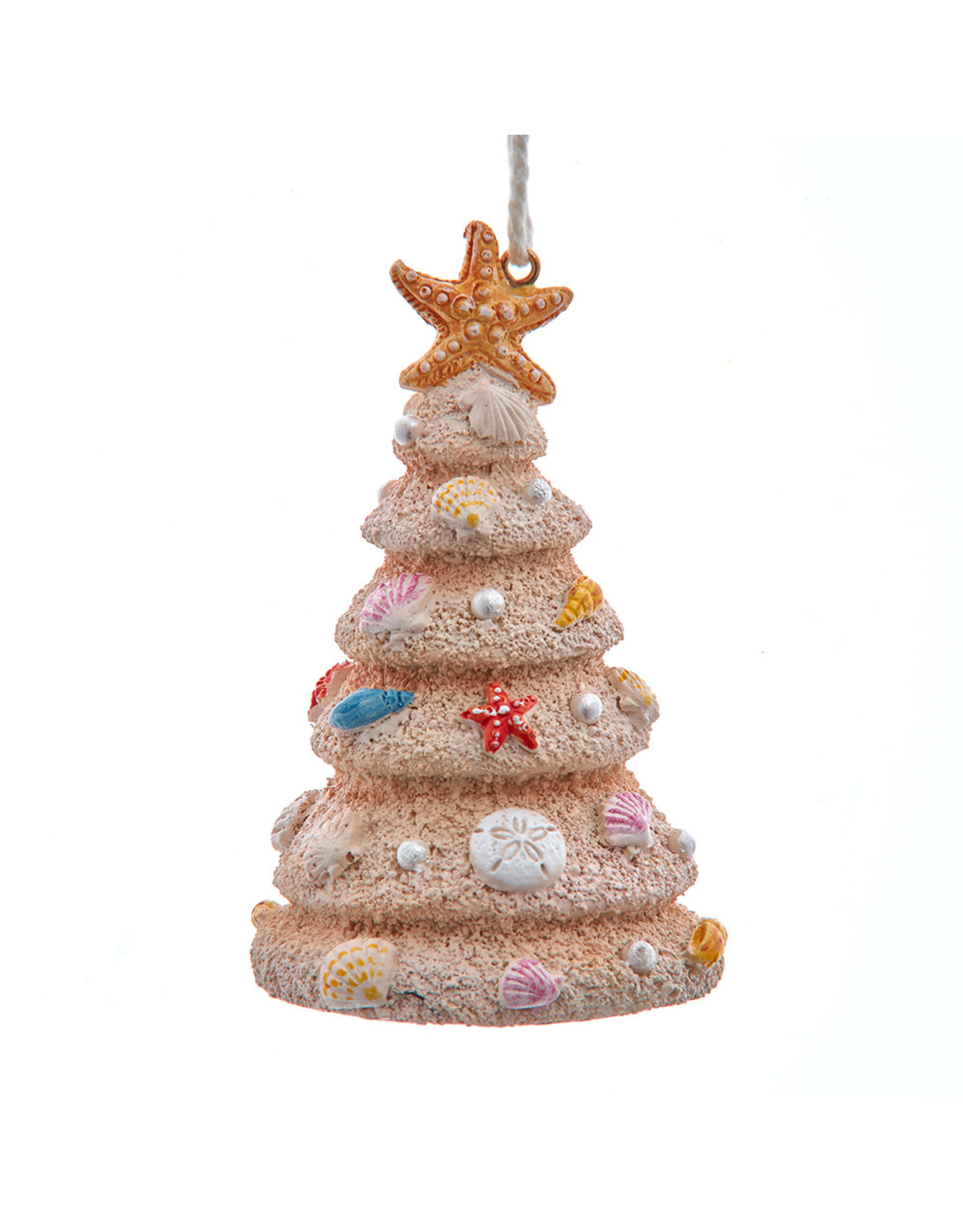 Kurt Adler Sand Christmas Tree Ornament 3.5 Inches