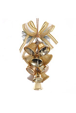 Kurt Adler Ivory and Gold Cluster Bell Ornament