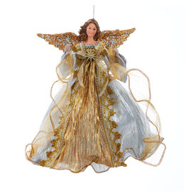 Kurt Adler Ombre Gold And Silver Flying Angel Ornament 12 Inch