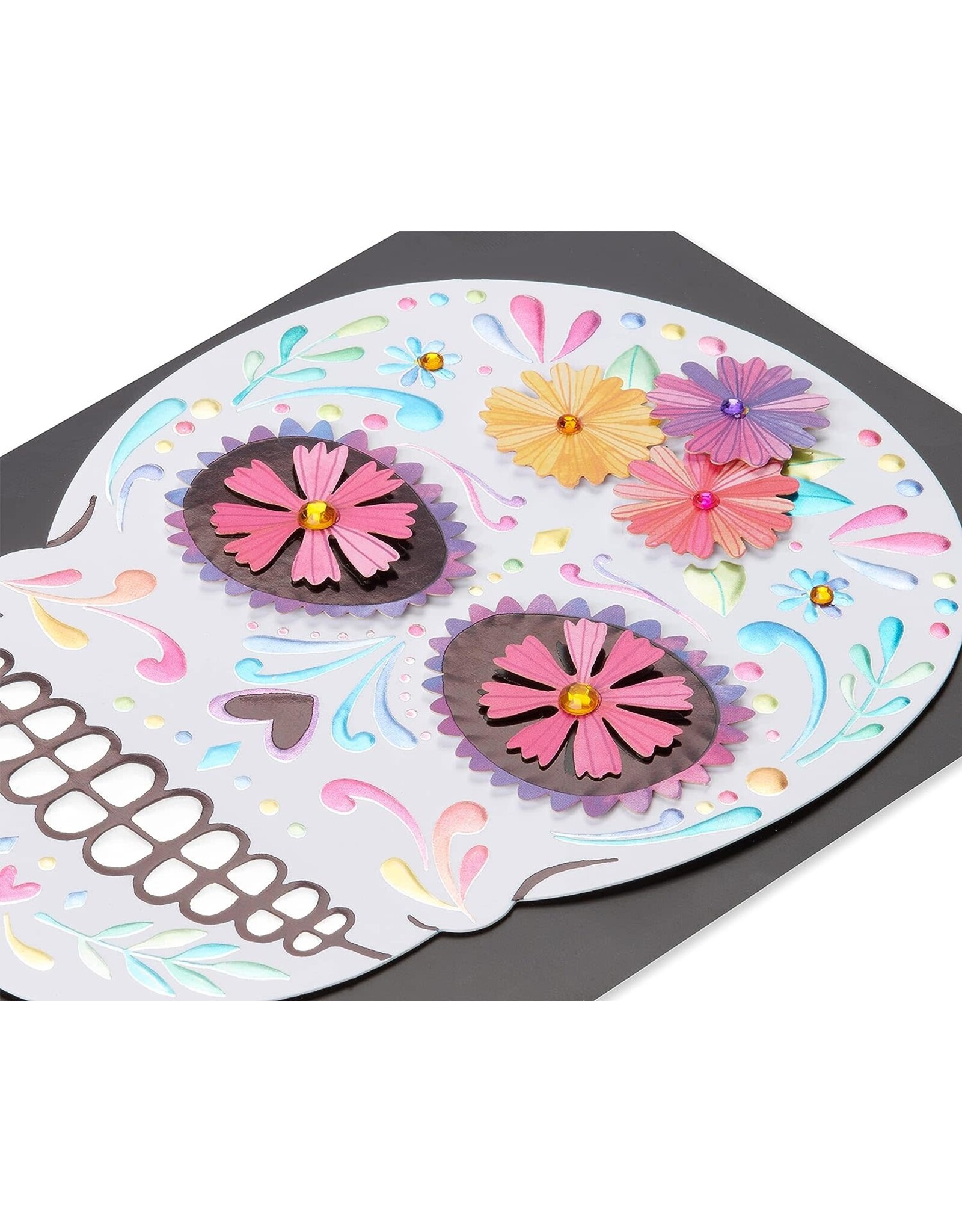 PAPYRUS® Day of the Dead Card Remember Honor Celebrate Colorful Skull