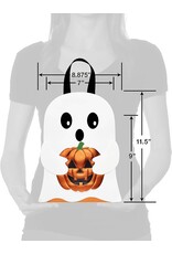 PAPYRUS® Halloween Gift Bag  Medium 7x9x4 Ghost W Pumpkin