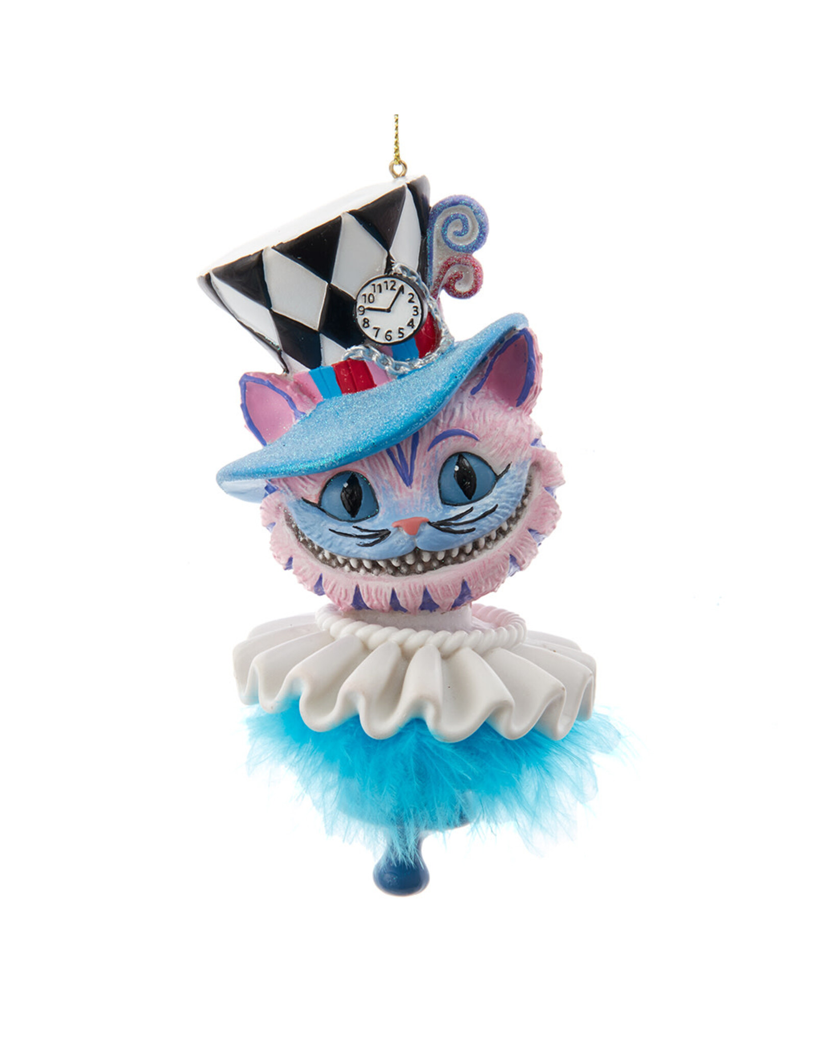 Holly Hats Alice In Wonderland Ornament 6” Cheshire Cat - Digs N Gifts