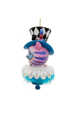 Kurt Adler Holly Hats Alice In Wonderland Ornament 6” Cheshire Cat