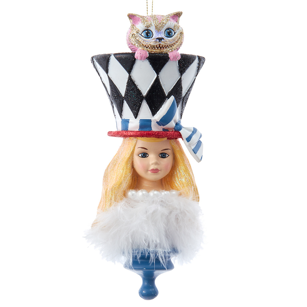 Holly Hats Alice In Wonderland Ornament 6” Cheshire Cat - Digs N Gifts