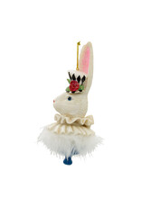 Kurt Adler Holly Hats Alice In Wonderland Ornament 6.5” Rabbit Hat