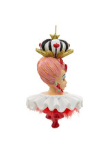 Kurt Adler Holly Hats Alice In Wonderland Ornament Queen Of Hearts