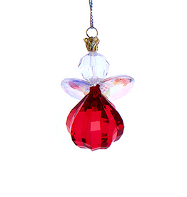 Kurt Adler Krystal Wishes Birthstone Angel Ornaments JANUARY