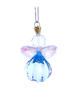Kurt Adler Krystal Wishes Birthstone Angel Ornaments MARCH
