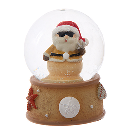 Kurt Adler Christmas Snow Globe 45mm Beach Snowman Santa Water Globe