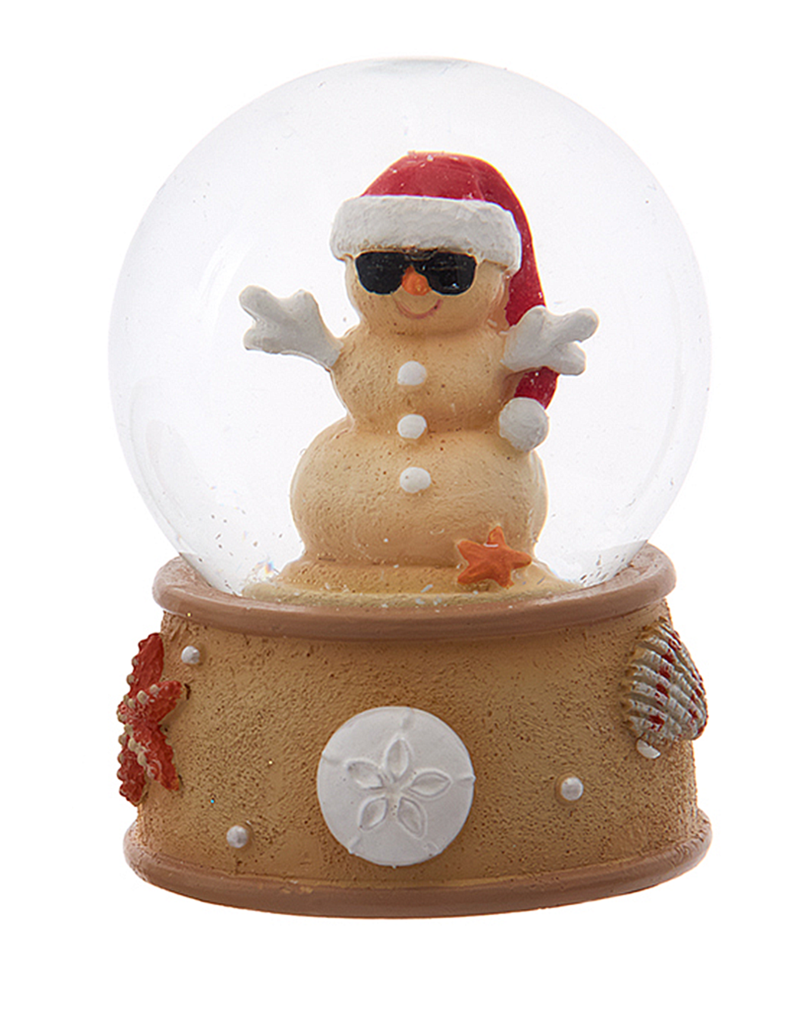Kurt Adler Christmas Snow Globe 45mm Beach Snowman Water Globe