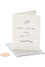 PAPYRUS® Wedding Card Eat Drink and Be Married To A Happy Couple