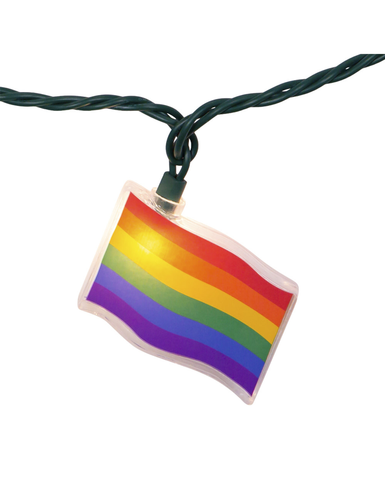 Kurt Adler UL 10-Light Gay Pride Flag Light Set