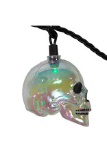 Kurt Adler UL 10-Light RGB LED Glitter Skull Halloween Light Set