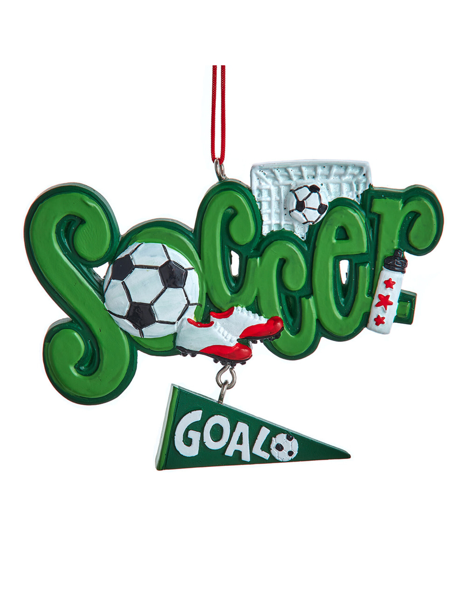 Kurt Adler Soccer Christmas Ornament