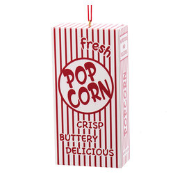 Kurt Adler Popcorn Box Christmas Ornament