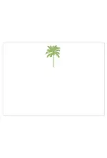 Caspari Correspondence Cards Boxed Set of 12 - Palm Tree Green