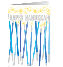 Caspari Hanukkah Cards Happy Hanukkah Candles Card