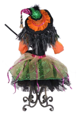Karen Didion Halloween Glitzy Wine Witch Collectible Figure 26 Inch