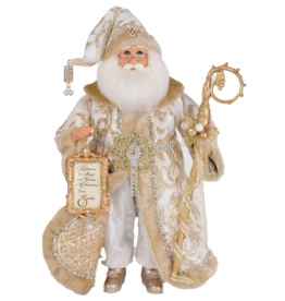 Karen Didion Gilded Elegance Santa Figure 19 Inches