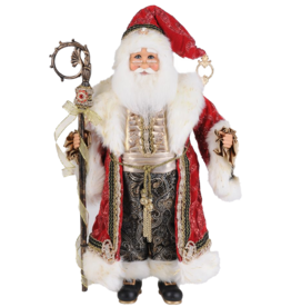 Karen Didion Regal Santa Figure 19 Inch Christmas Decor