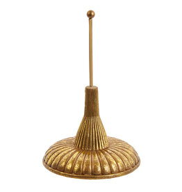 Kurt Adler Finial Stands Gold Resin Finial Holder 7 Inch